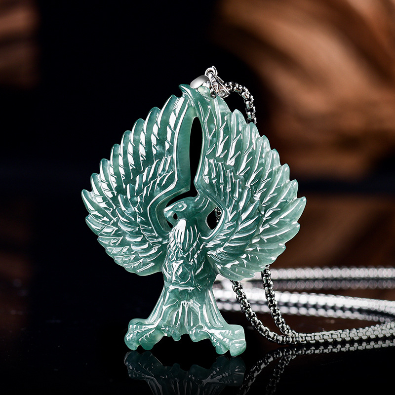 Jewelry & Watches Bench - S925 Silver Natural Emerald Jade Blue