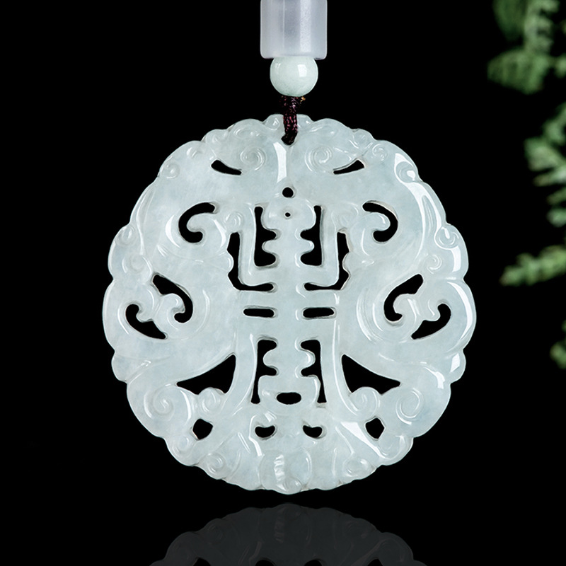 Jewelry & Watches Bench - Burmese Jadeite Dragon Pendant Necklace Vintage