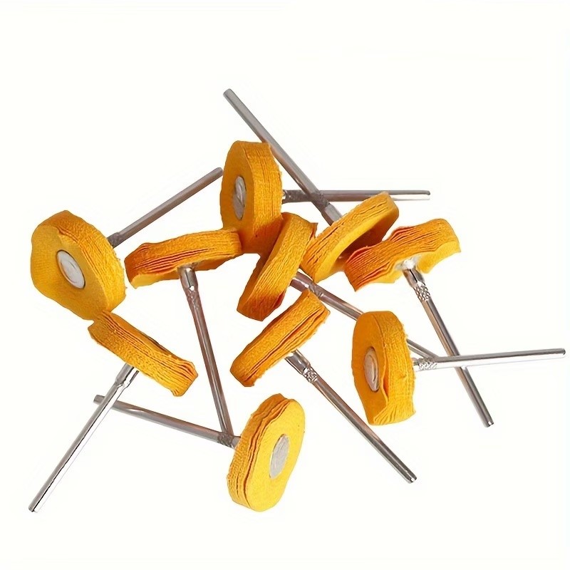 Jewelry Watches & Accessories - 8Pcs 3mm Yellow Polishing Cloth Wheel,