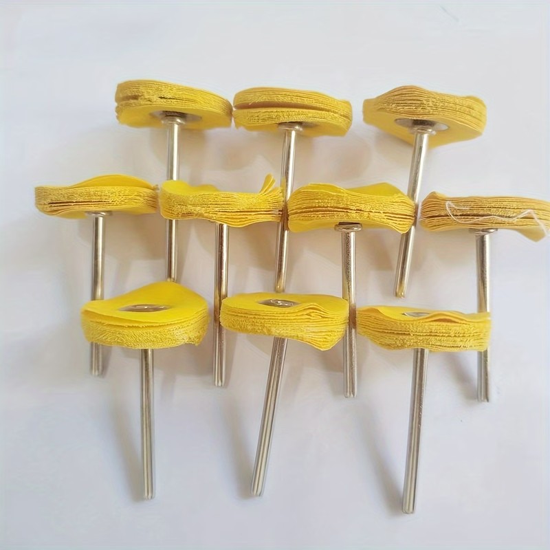 Jewelry Watches & Accessories - 38Pcs 3mm Yellow Polishing Cloth Wheel,