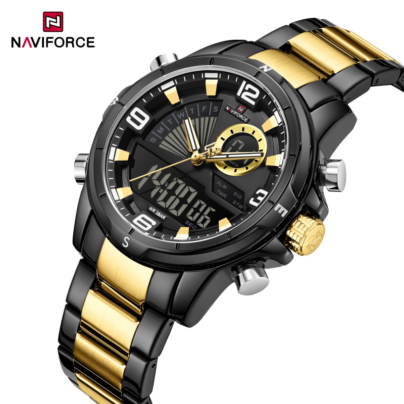 Watch Display Box - NAVIFORCE Men Dual Display Watch 3ATM
