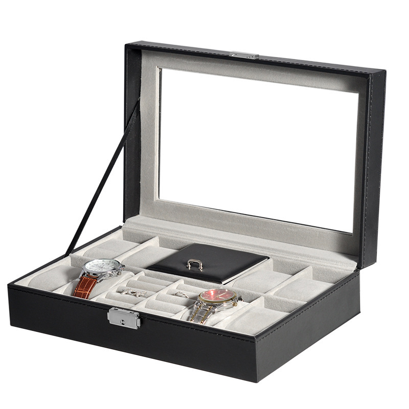 Jewelry And Watches Luxury Brand - Leather Watch Box Multi-Function Gift Box