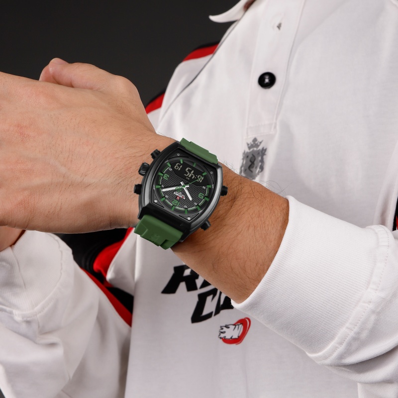 NAVIFORCE Men Dual Display Wat - огляд і ціна Watch Display Box