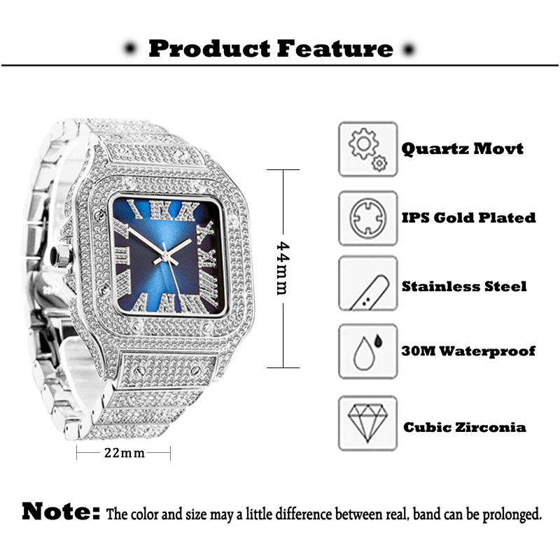 MISSFOX Mens Watches Hip Hop B - огляд і ціна Jewelry And Watches Luxury Brand