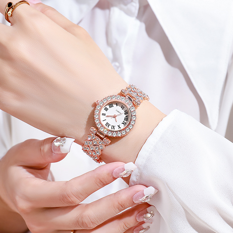 5PCS Luxury Rhinestone Women's - огляд і ціна Jewelry Box Watches Bracelets