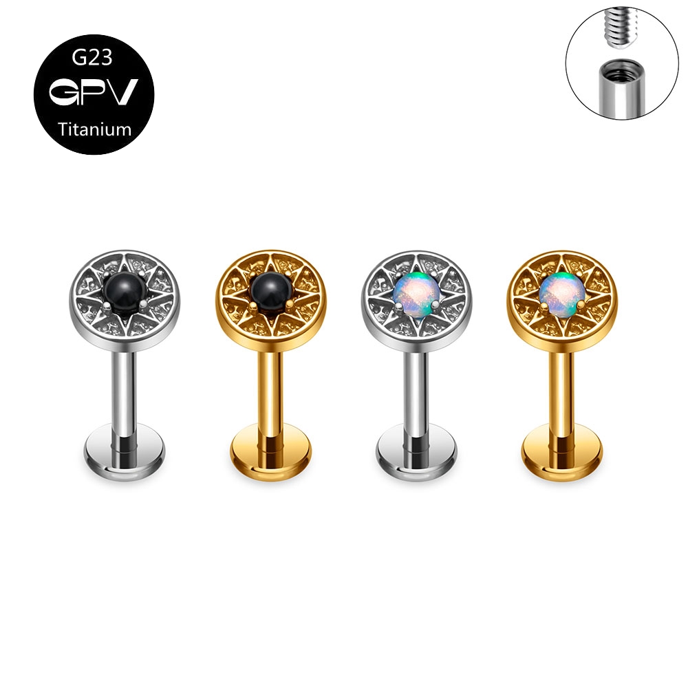 ASTM G23 Titanium Lip Stud Aur - огляд і ціна Opal Earrings Dangle