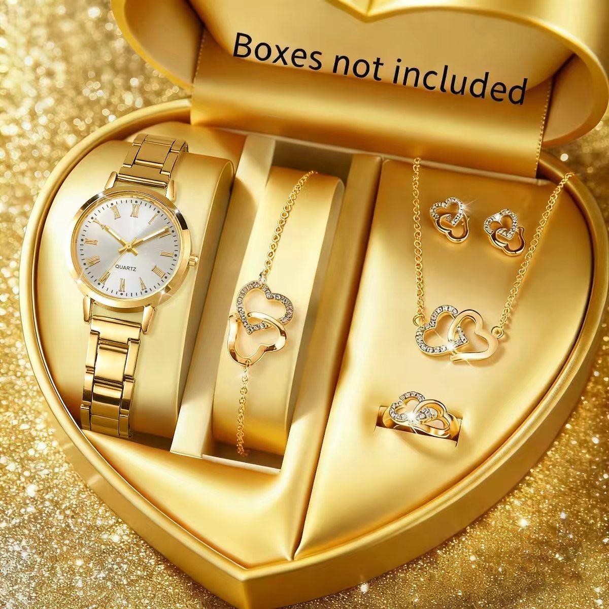6PCS Fashion Women's Quartz Wa - огляд і ціна Jewelry Box Watches Bracelets