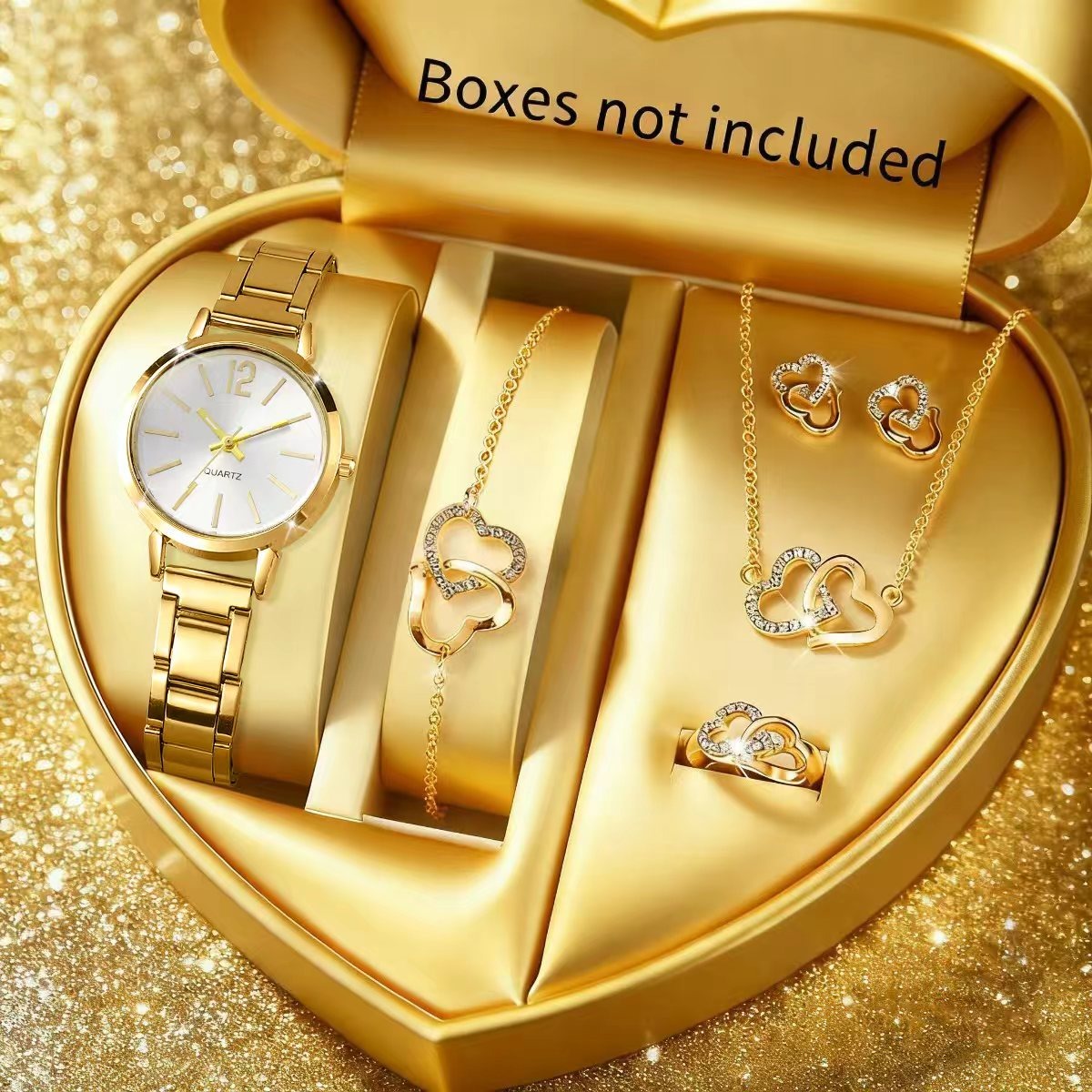6PCS Fashion Women's Quartz Wa - огляд і ціна Jewelry Box Watches Bracelets