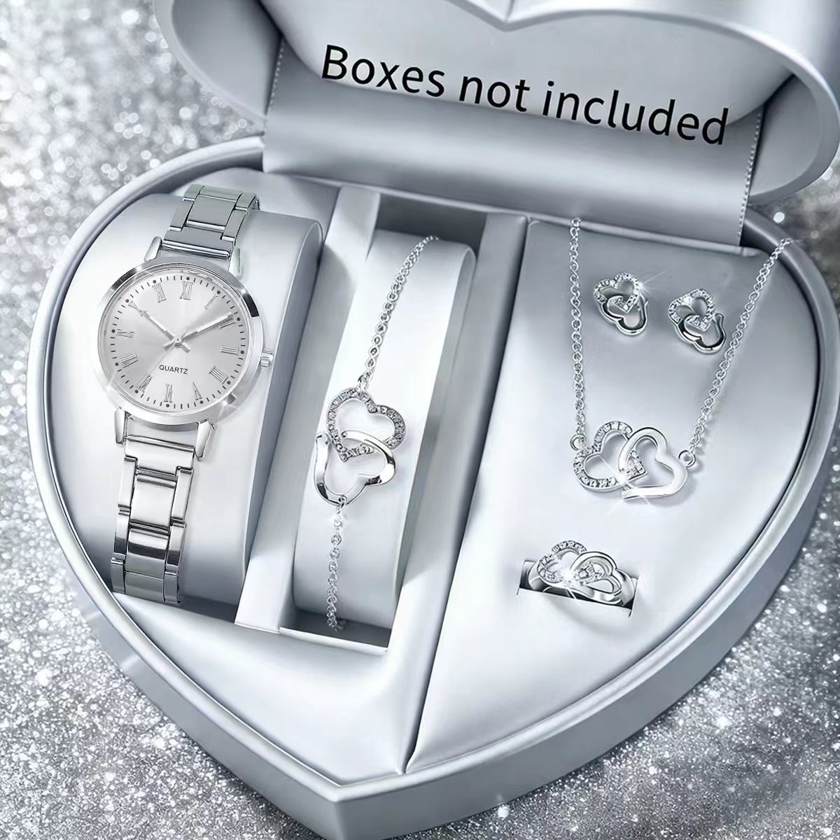 6PCS Fashion Women's Quartz Wa - огляд і ціна Jewelry Box Watches Bracelets