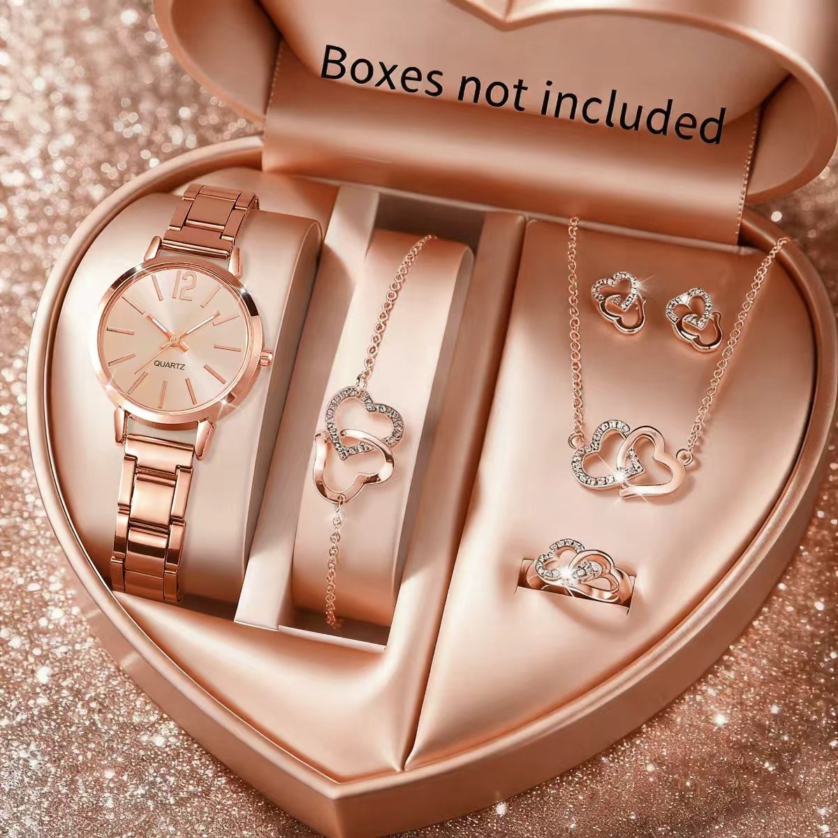 6PCS Fashion Women's Quartz Wa - огляд і ціна Jewelry Box Watches Bracelets