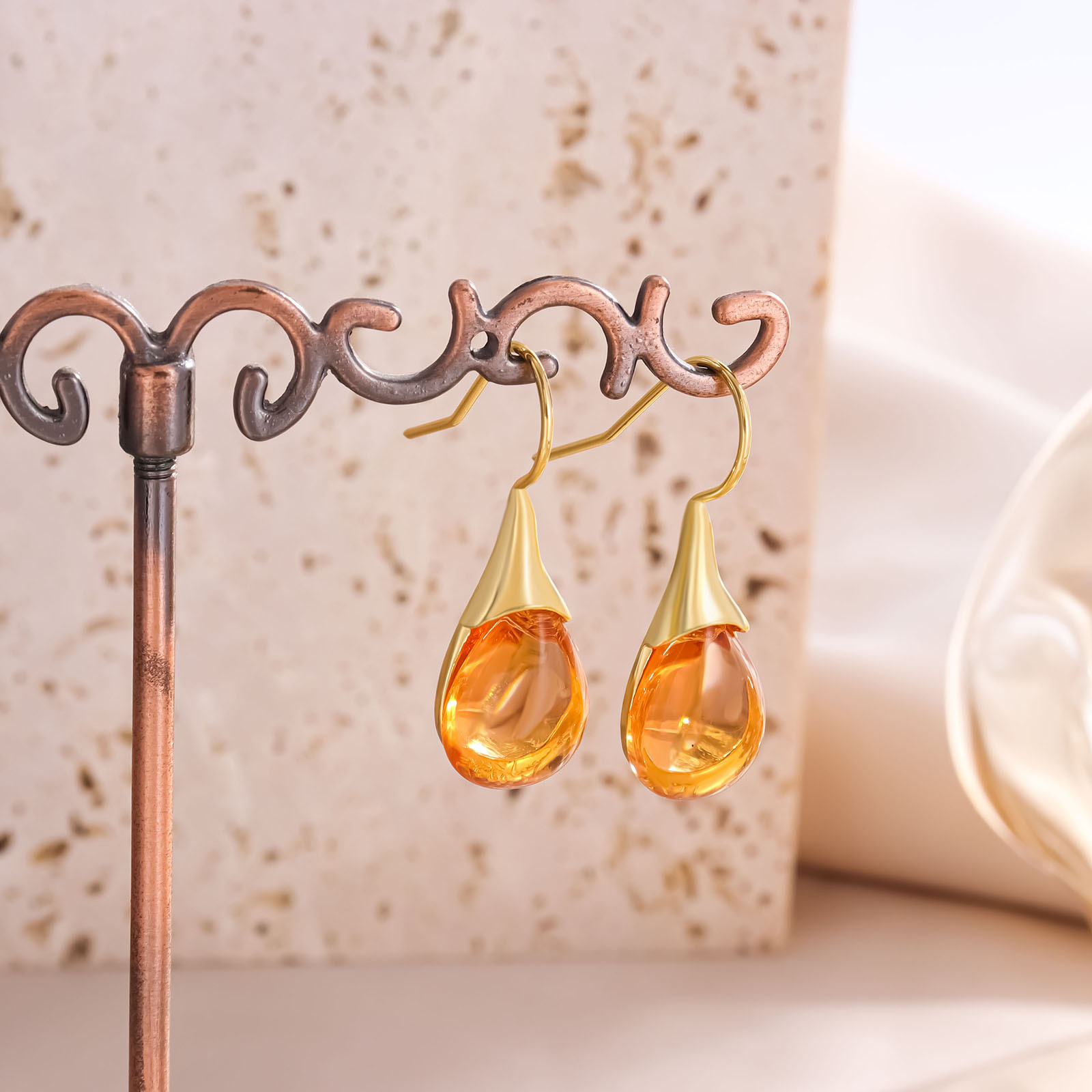 Trendy Women Cat's Eye Stones  - огляд і ціна Opal Earrings Dangle