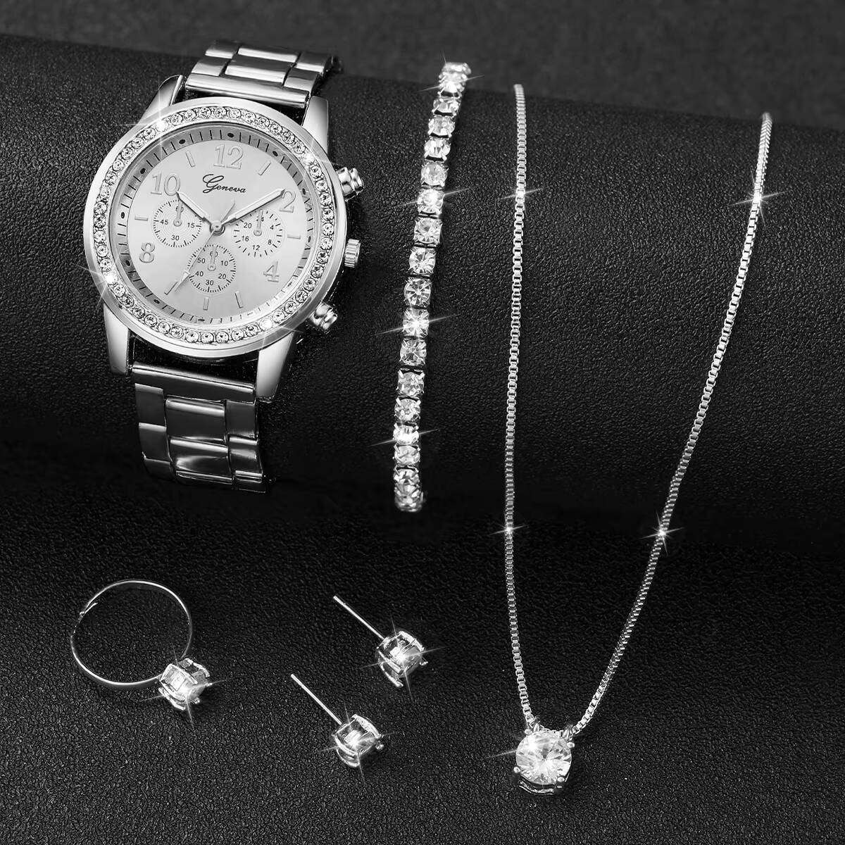 6PCS/Set Fashion Rhinestone Wo - огляд і ціна Jewelry Box Watches Bracelets
