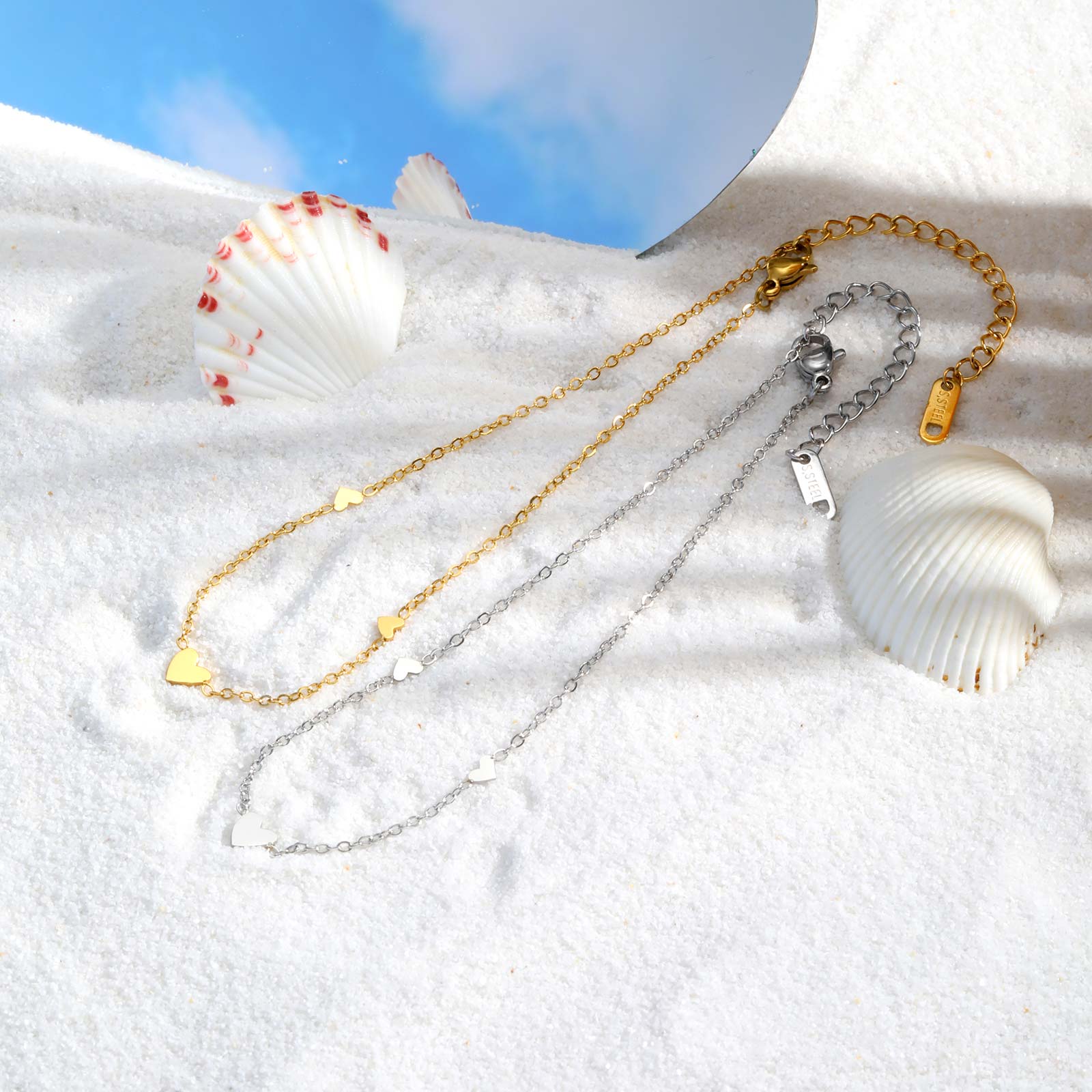Stainless Steel Heart Anklets  - огляд і ціна Jc Jewelry & Watches Reviews