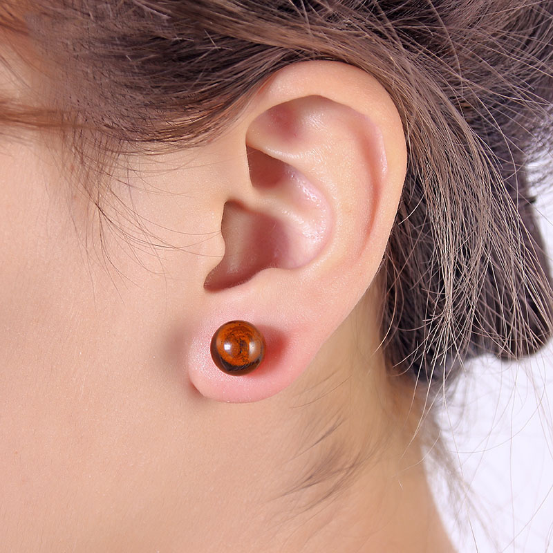 1pair Natural Stone Purple Pin - огляд і ціна Opal Earrings Dangle