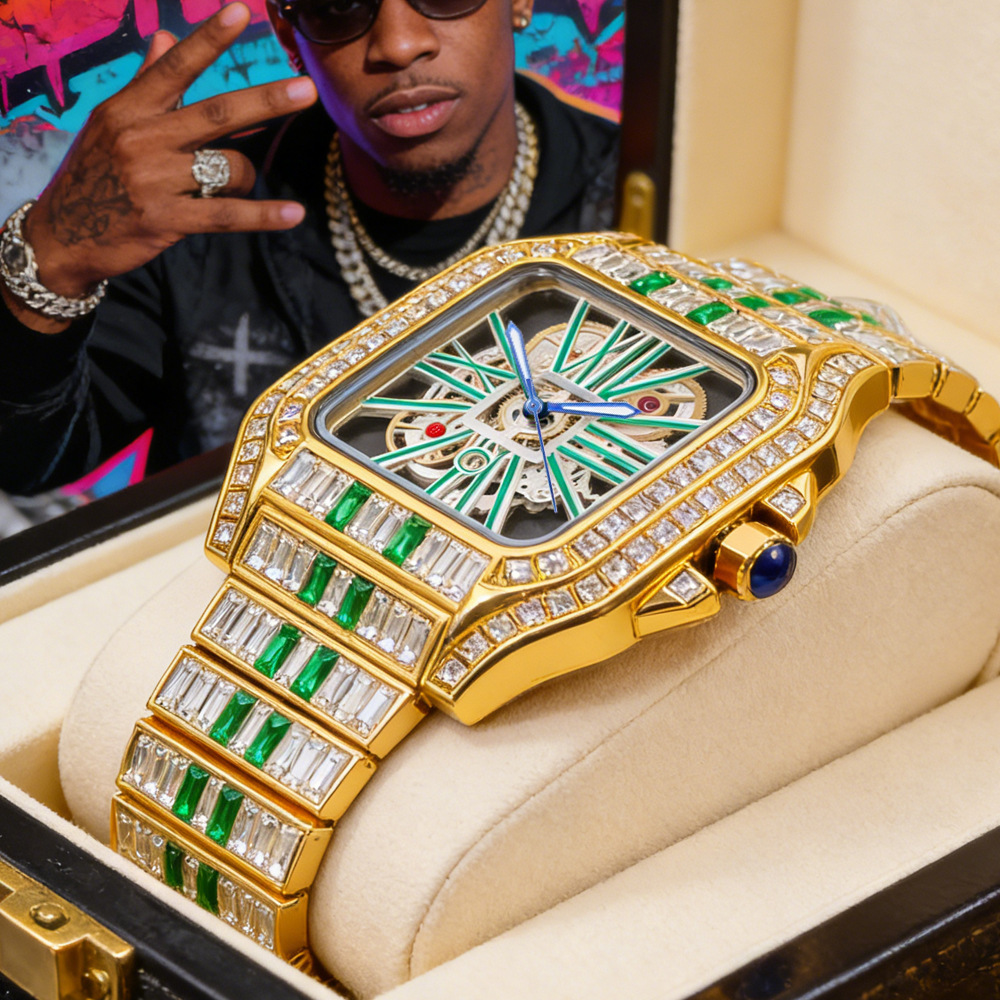 Hollow Luxury Bling Quartz Wri - огляд і ціна Jewelry And Watches Luxury Brand