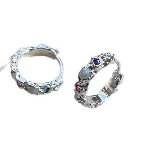925 Sterling Silver Opal Hoop  - огляд і ціна Opal Earrings Dangle