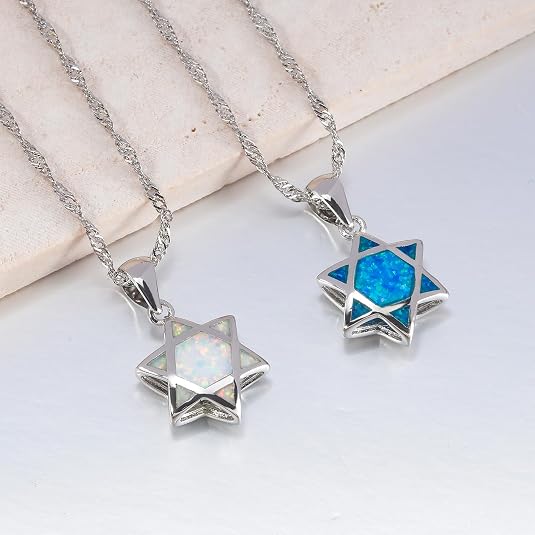 Star of David Opal Pendant Nec - огляд і ціна Jewelry & Watches Bench