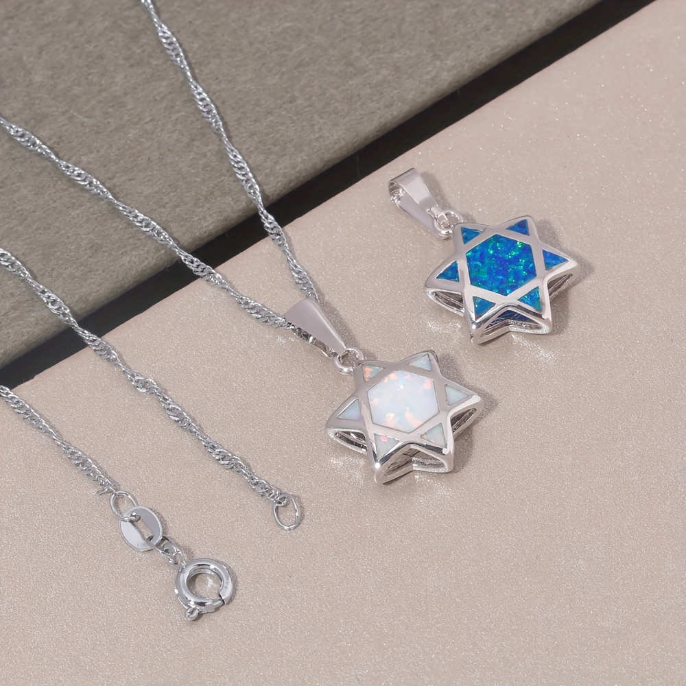 Star of David Opal Pendant Nec - огляд і ціна Jewelry & Watches Bench