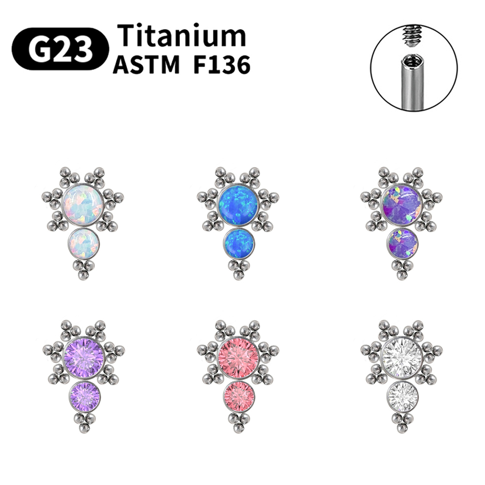 G23 Titanium Piercing Stud Ear - огляд і ціна Opal Earrings Dangle