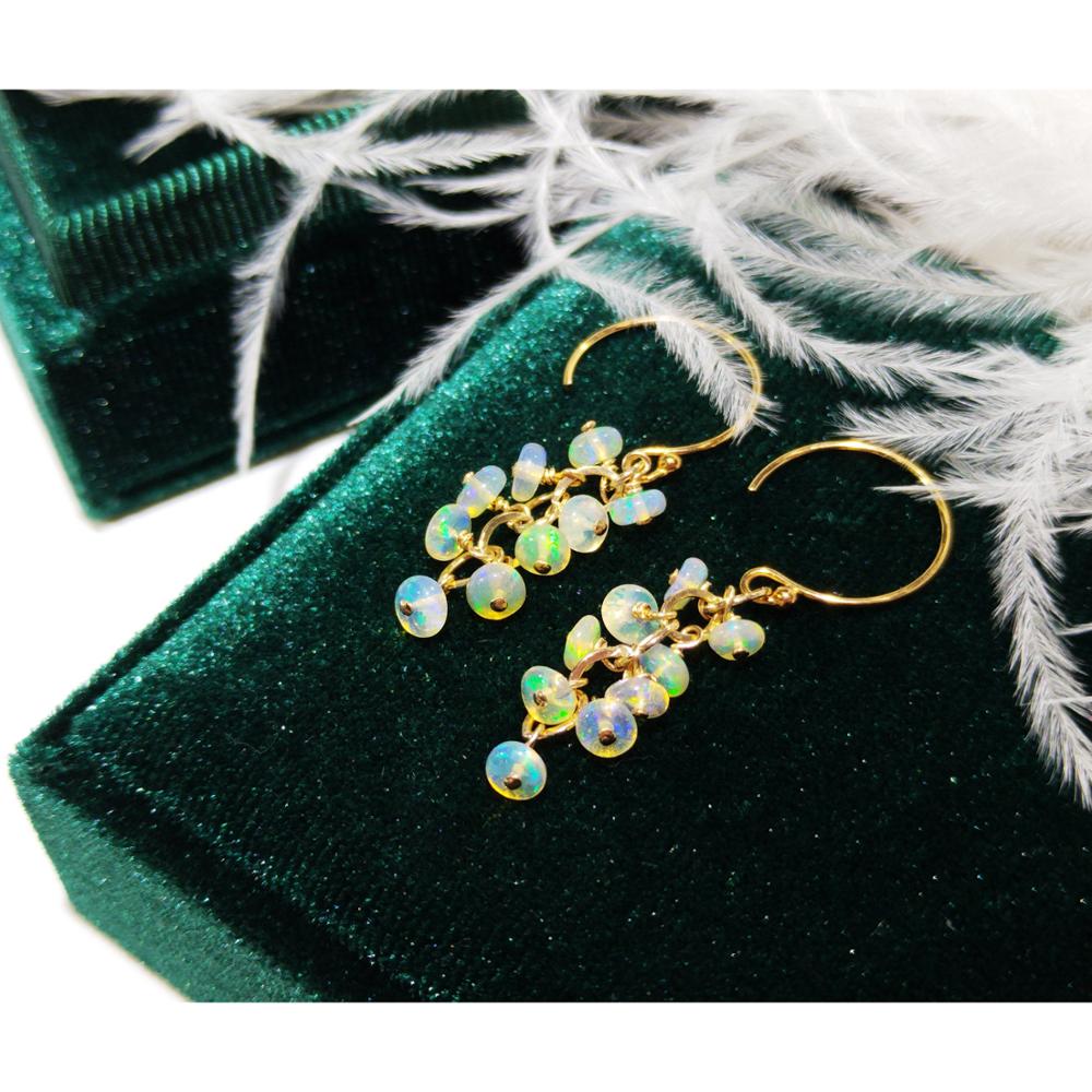 Lii Ji Natural Ethiopia Opal 1 - огляд і ціна Opal Earrings Dangle