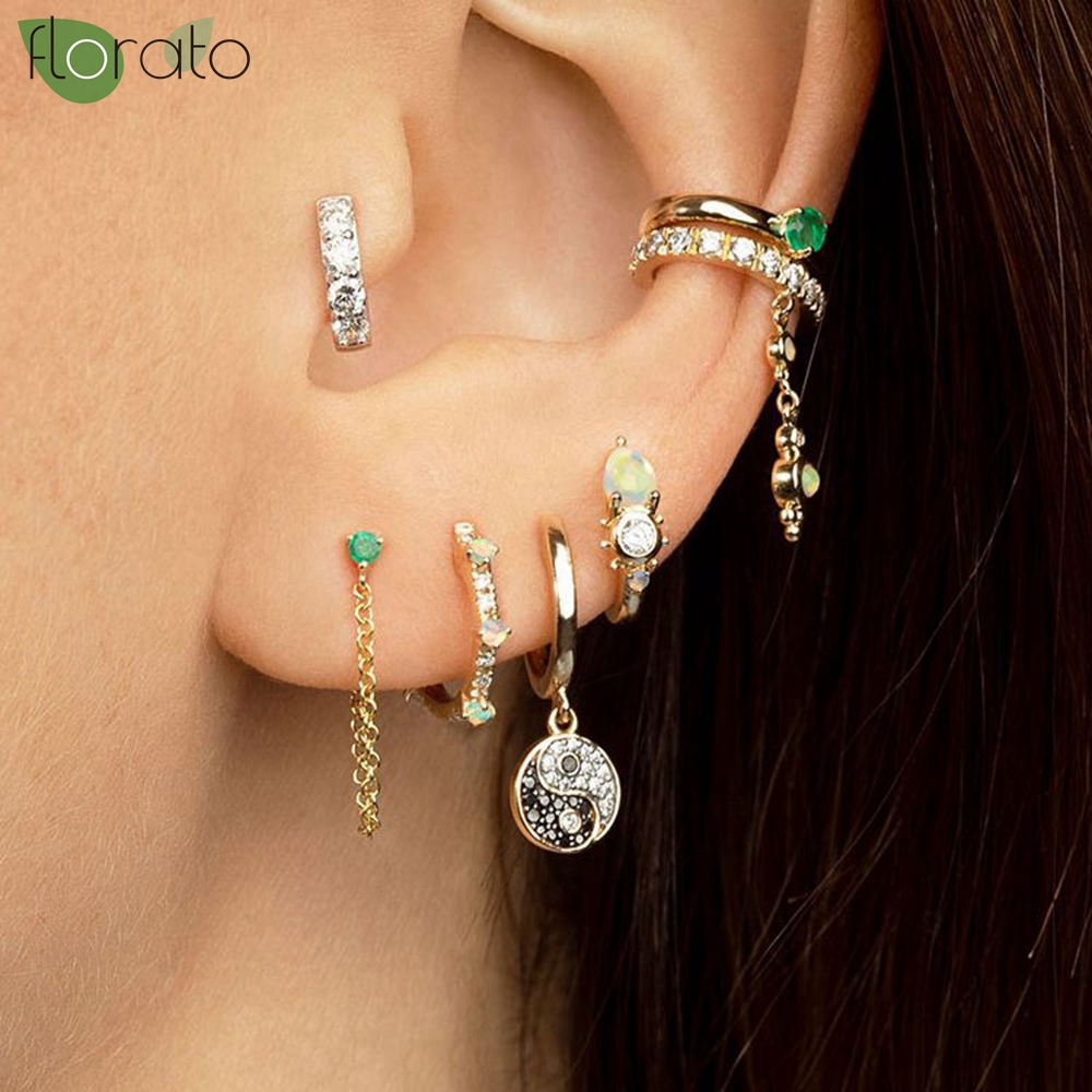 925 Sterling Silver Needle Exq - огляд і ціна Opal Earrings Dangle