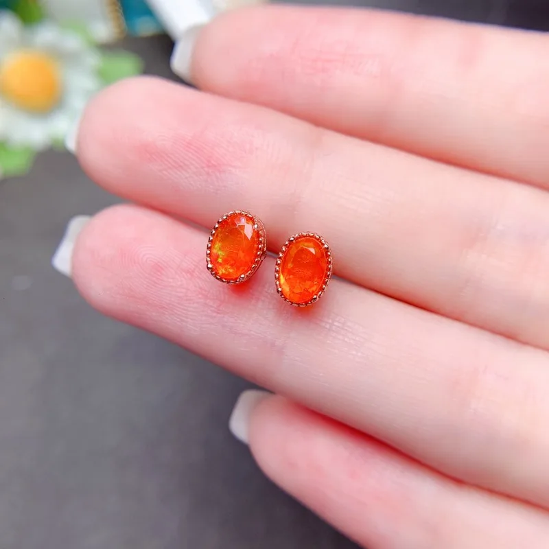 Orange Fire Opal Rare Earrings - огляд і ціна Opal Earrings Dangle