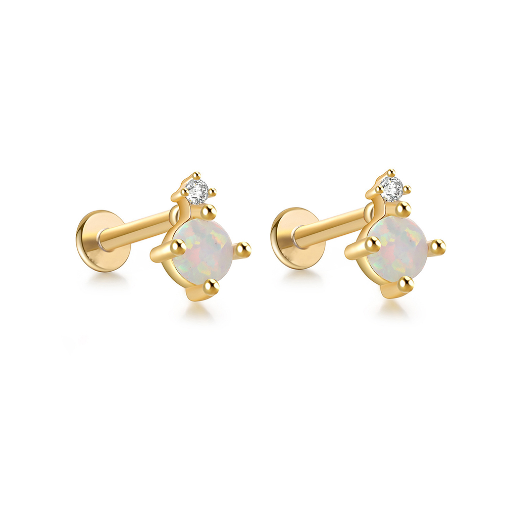 2PCS Stainless Steel Opal Mini - огляд і ціна Opal Earrings Dangle
